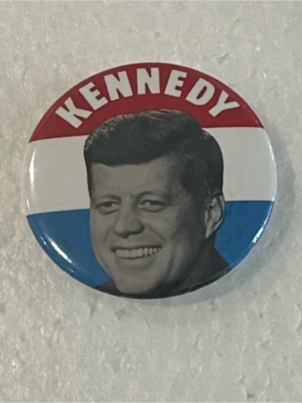 Red, White & Blue Kennedy Political Campaign Button